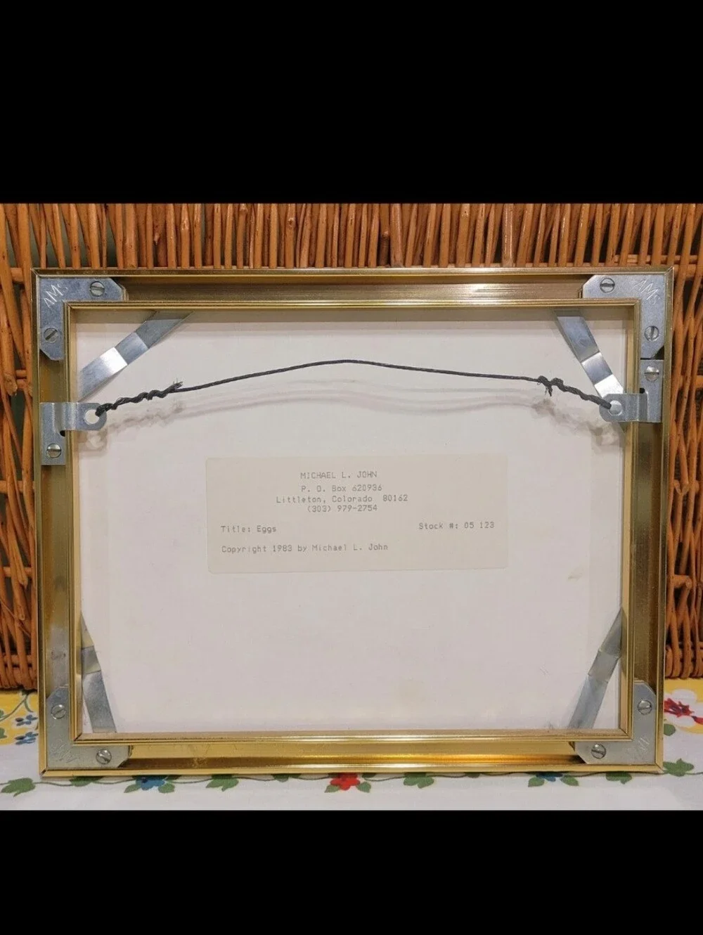 Michael L. John 'Eggs' Framed Art Print Copyright 1983